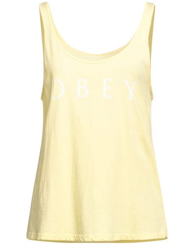 Obey Tank Top - Yellow