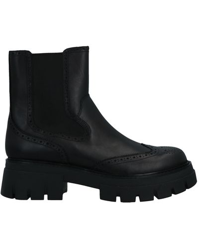 Ash Ankle Boots Soft Leather - Black