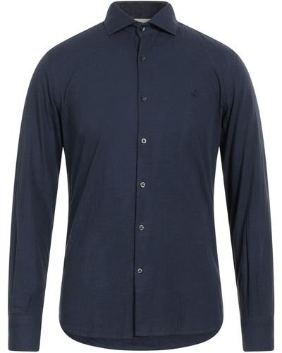 Brooksfield Midnight Shirt Cotton - Blue