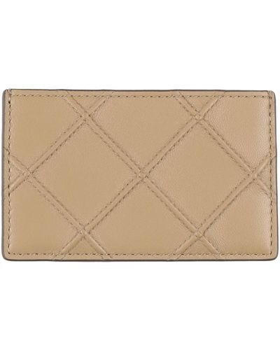 Tory Burch Khaki Document Holder Leather - Natural