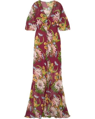 Olivia Von Halle Long Dress - Multicolour