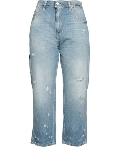 Replay Cropped Jeans - Blau