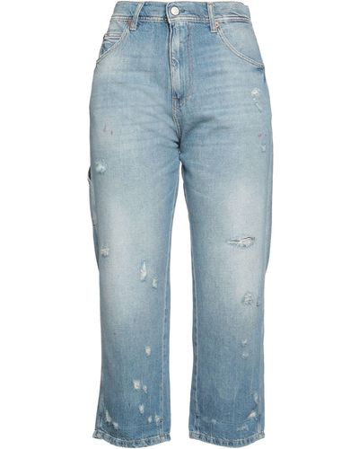 Replay Cropped Jeans - Blu