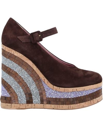 HAUS OF HONEY Court Shoes - Brown