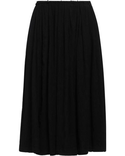 Comme des Garçons Midi Skirt Wool, Nylon - Black
