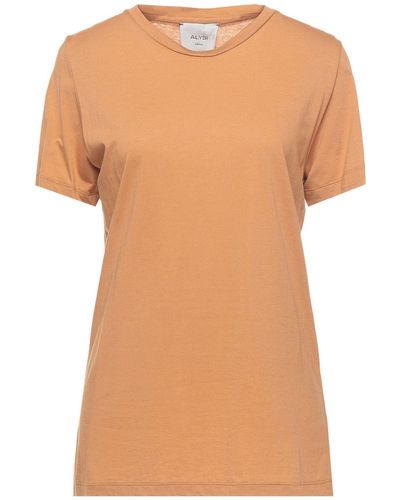 Alysi Camel T-Shirt Modal, Cotton - Orange