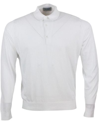 John Smedley Poloshirt - Weiß
