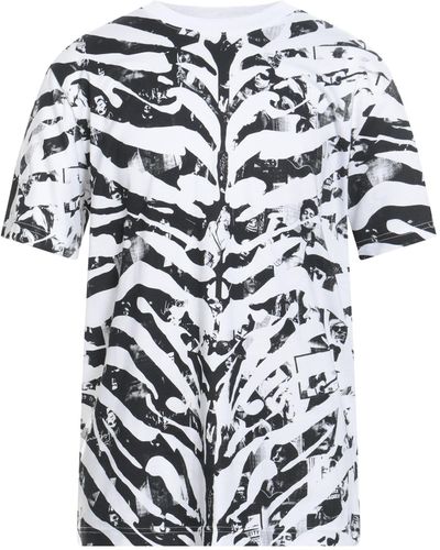 John Richmond T-shirt manica lunga bambino con logo bianco main image 1