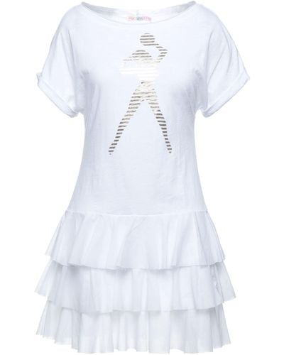 Agogoa Mini-Kleid - Weiß