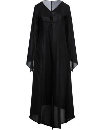 Yohji Yamamoto Midi Dress Silk - Black
