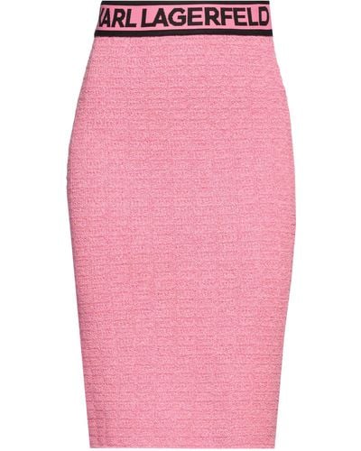 Karl Lagerfeld Midi Skirt - Pink