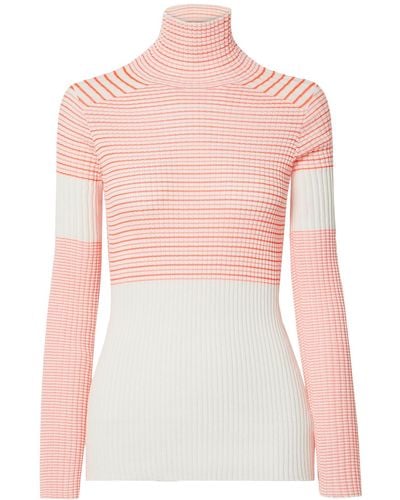 Victoria Beckham Turtleneck Cotton, Polyester - Pink
