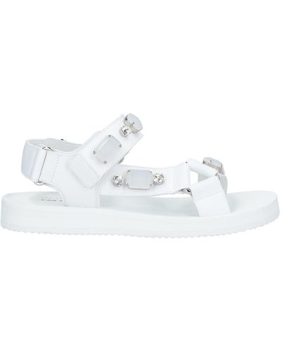 Car Shoe Sandals - White