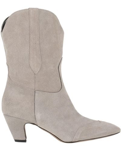 Doop Light Ankle Boots Leather - Grey