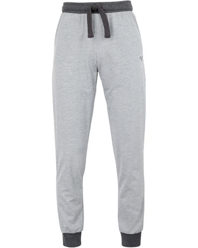 Emporio Armani Pants Light Sleepwear Cotton, Polyester - Gray