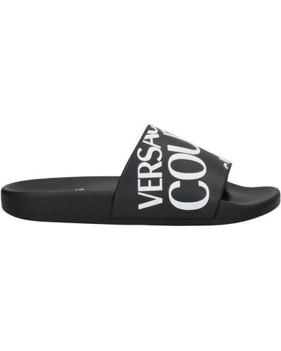 Versace Jeans Couture Logo Sliders - Black