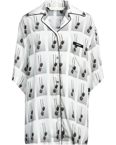 Palm Angels Shirt Viscose, Polyester, Cotton - White
