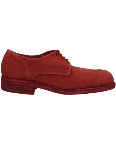 Guidi Lace-up Shoes - Red