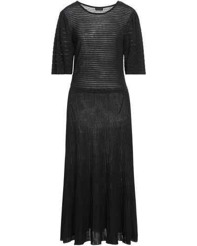 Elisabetta Franchi Midi Dress Viscose, Polyester, Metallic Fiber - Black