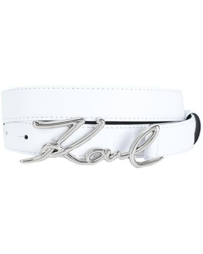 Karl Lagerfeld Belt - White