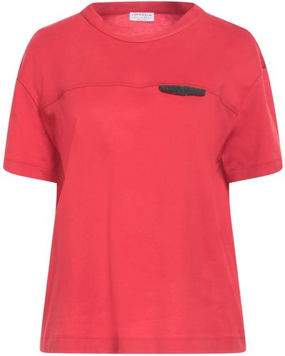 Brunello Cucinelli Camiseta - Rojo