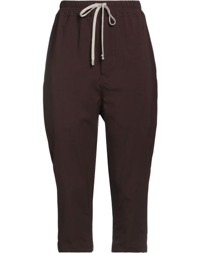 Rick Owens Cropped Trousers - Brown