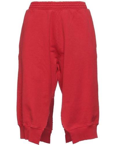 MM6 by Maison Martin Margiela Cropped Trousers - Red