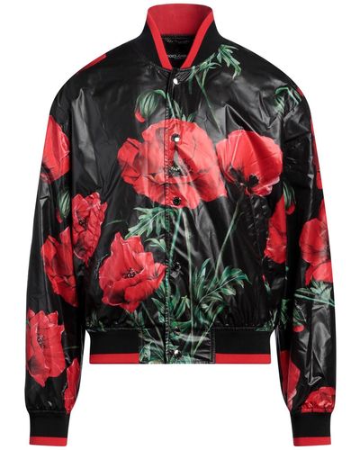 Dolce & Gabbana Jacket Polyester, Polyamide, Elastane - Red