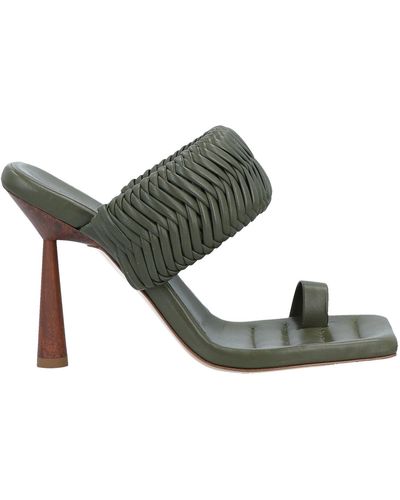 GIA COUTURE Toe Post Sandals - Green