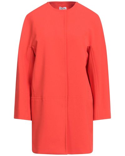 RUE DU BAC Overcoat & Trench Coat Polyester, Elastane - Red