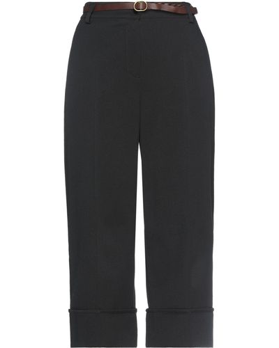 Motel Cropped Trousers - Grey