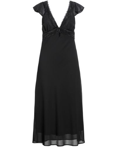 Kontatto Midi Dress Polyester, Elastane - Black