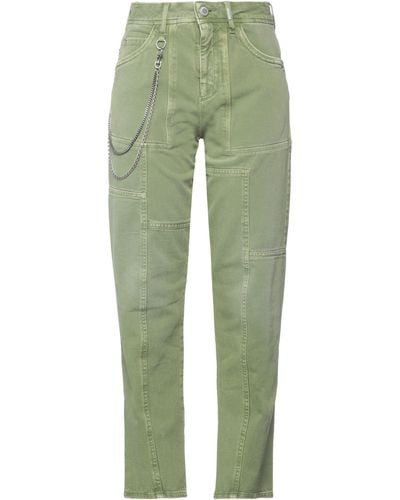 High Pantalon en jean - Vert