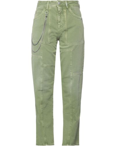 High Pantaloni Jeans - Verde