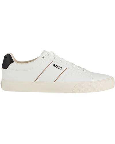 BOSS Trainers Leather - White