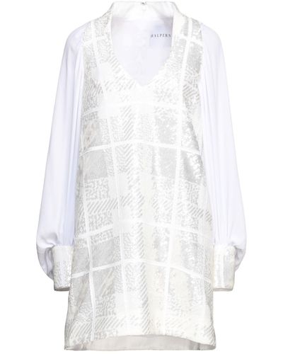 Halpern Short Dress - White
