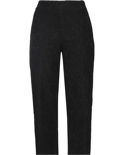 Twin Set Cropped Trousers - Black