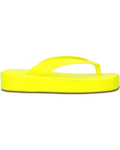 AMINA MUADDI Thong Sandal - Yellow
