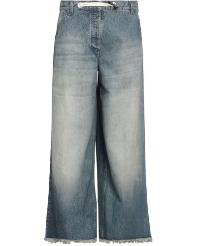 8 MONCLER PALM ANGELS Pantalon en jean - Bleu