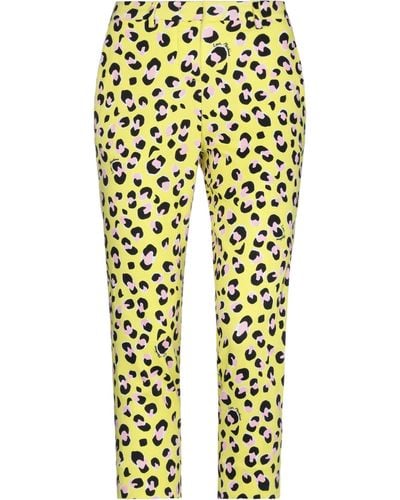 Love Moschino Cropped Trousers - Yellow