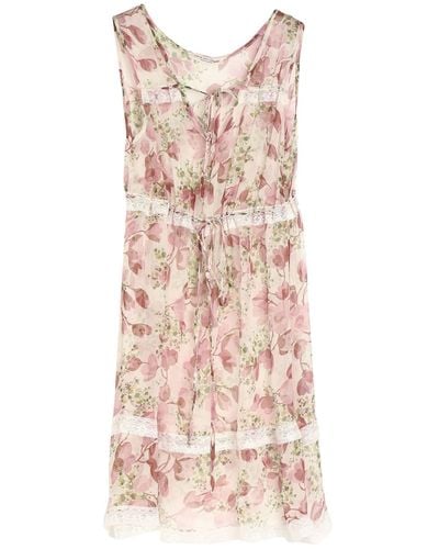 TWINSET UNDERWEAR Pastel Slip Dress Silk - Natural
