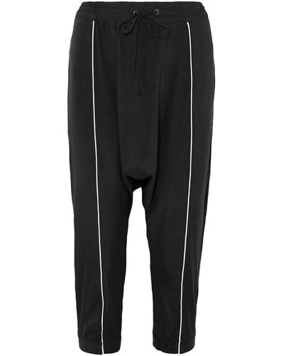 Olympia Cropped Trousers - Black