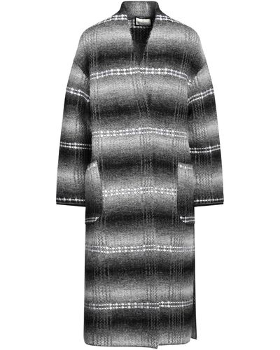 Bruno Manetti Lead Overcoat & Trench Coat Virgin Wool, Polyamide - Gray