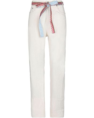 Mira Mikati Denim Trousers - White