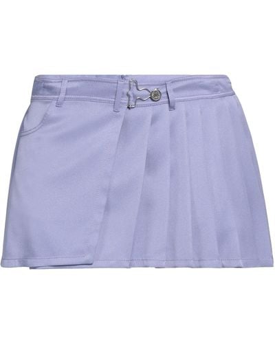 Moschino Jeans Lilac Shorts & Bermuda Shorts Acetate, Silk - Blue