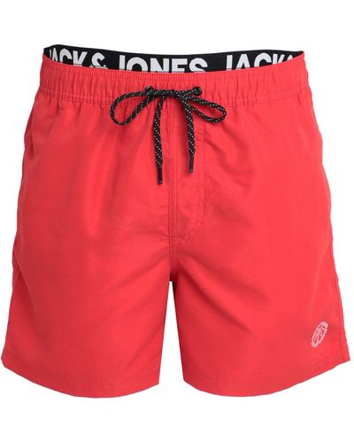 Jack & Jones Swim Trunks - Red