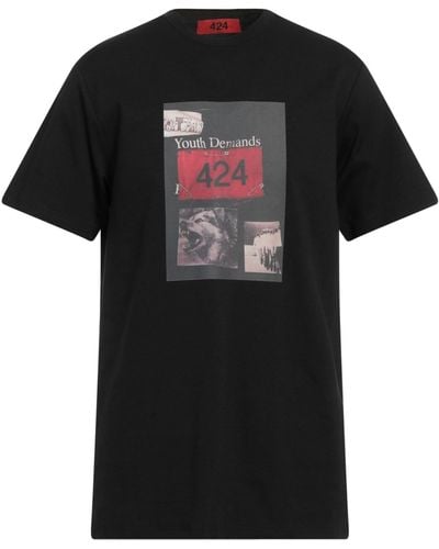 424 T-shirts - Schwarz