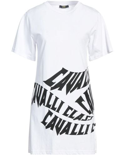 Class Roberto Cavalli Mini-Kleid - Weiß