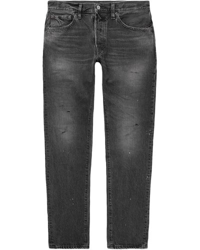 Fabric-Brand & Co. Denim Trousers - Grey