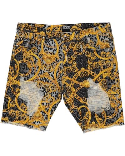 Versace Jeans Couture Jeansshorts - Gelb